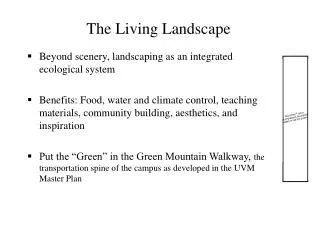 The Living Landscape