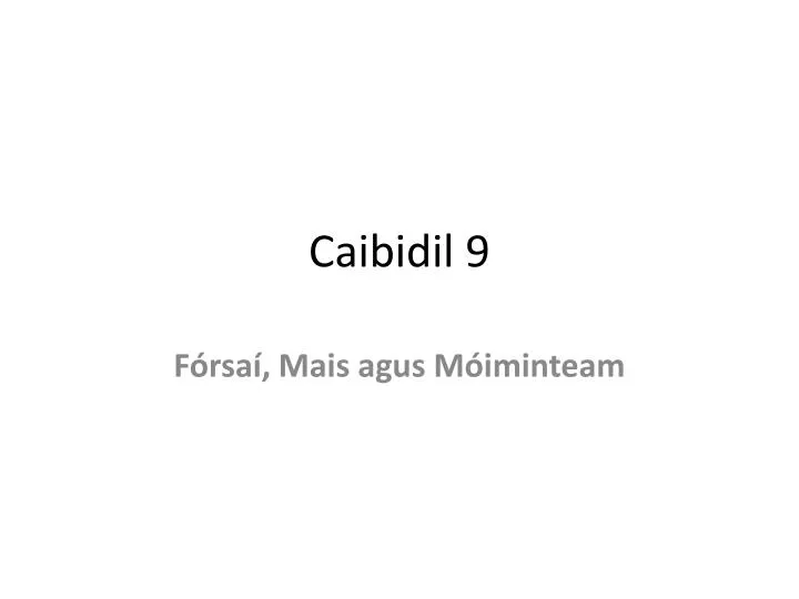 caibidil 9