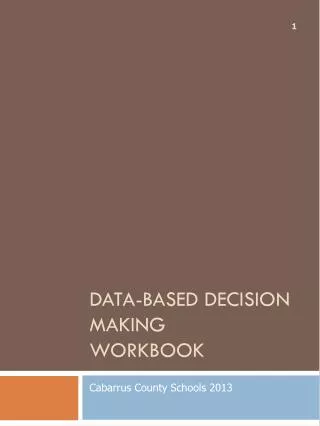 Data-based decision making workbook