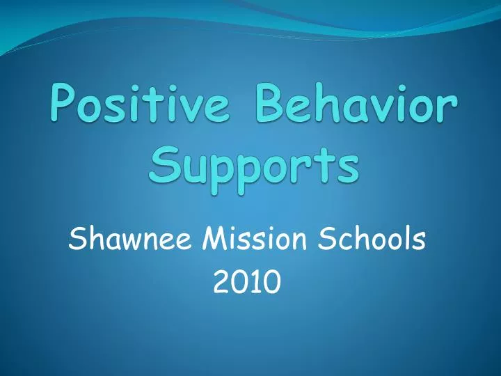 positive behavior supports