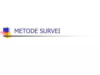 metode survei