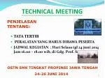 TECHNICAL MEETING - slide 1