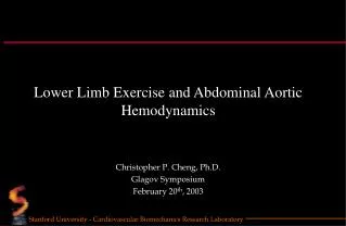 Lower Limb Exercise and Abdominal Aortic Hemodynamics