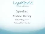LegalShield Worry Less. Live More. - slide 1