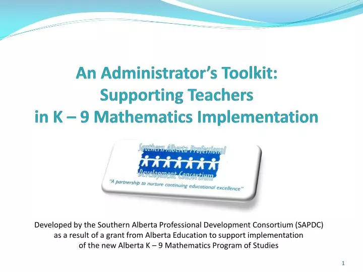 an administrator s toolkit supporting teachers in k 9 mathematics implementation
