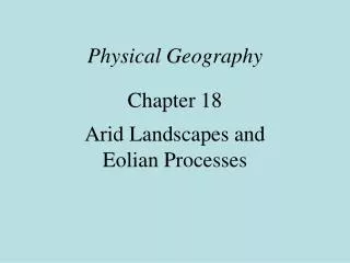 Physical Geography Chapter 18