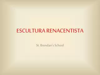 escultura renacentista