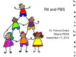 Coordinating Resources for Effective RtI and PBS: Addressing Whole Child Needs - slide 1