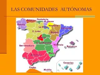 las comunidades aut nomas
