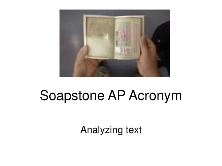 soapstone ap acronym