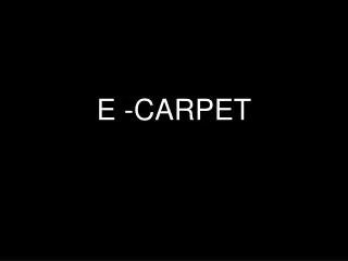 E -CARPET