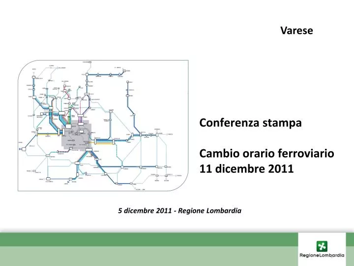 conferenza stampa cambio orario ferroviario 11 dicembre 2011