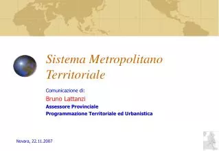 sistema metropolitano territoriale