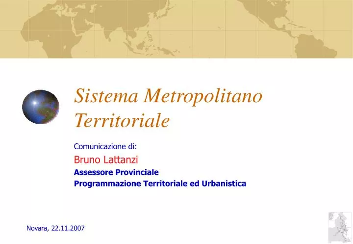sistema metropolitano territoriale