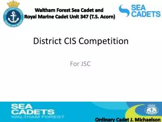 District CIS Competition