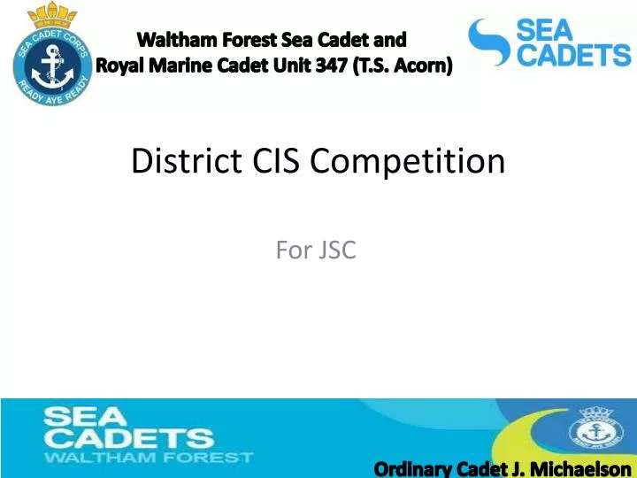 district cis competition