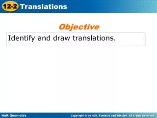 Identify and draw translations.