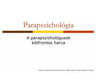 parapszichol gia