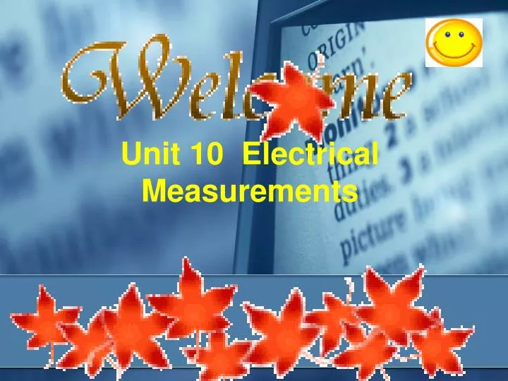unit 10 electrical measurements