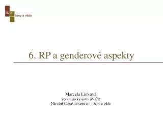6 rp a genderov aspekty