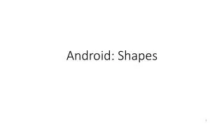 Android: Shapes