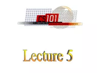 Lecture 5