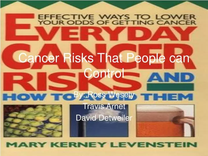 cancer risks that people can control