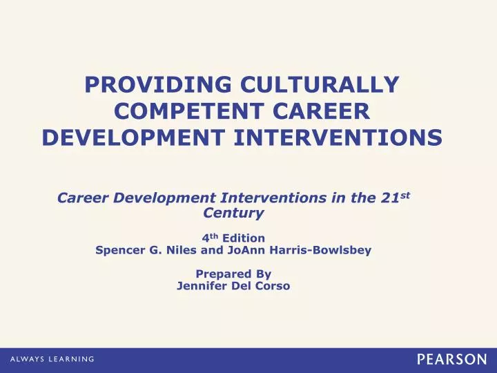 providing culturally competent career development interventions