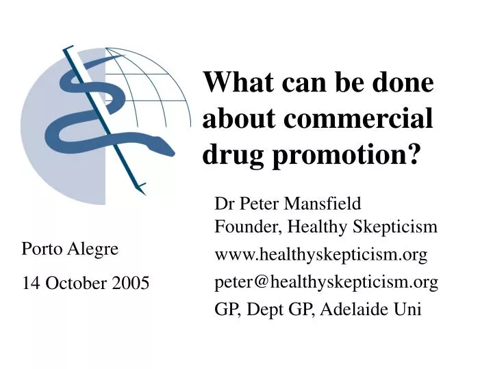 what can be done about commercial drug promotion