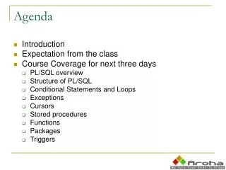 agenda