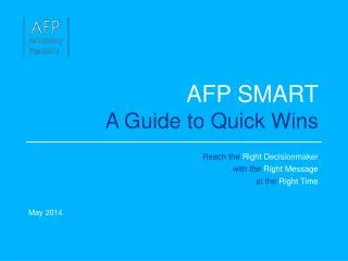AFP SMART A Guide to Quick Wins