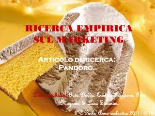 ricerca empirica sul marketing