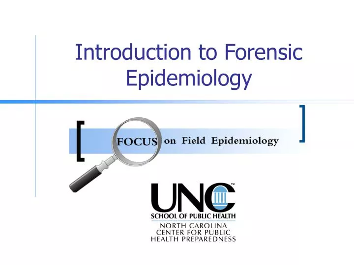 introduction to forensic epidemiology