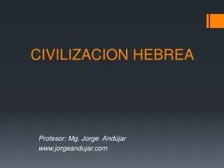 civilizacion hebrea