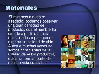 materiales