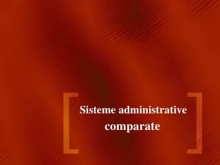 sisteme administrative