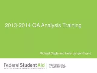2013-2014 QA Analysis Training