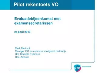 pilot rekentoets vo