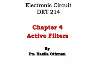 Electronic Circuit DKT 214