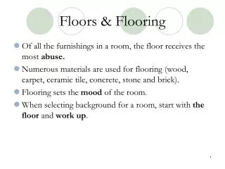 Floors &amp; Flooring
