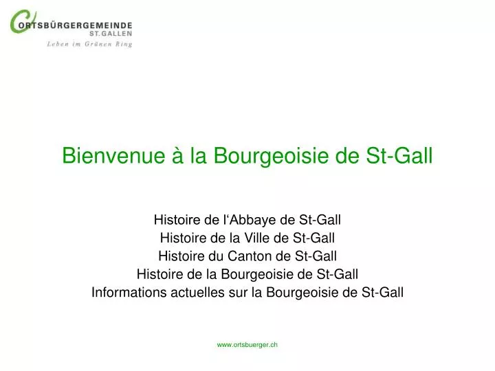 bienvenue la bourgeoisie de st gall