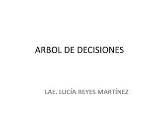 arbol de decisiones