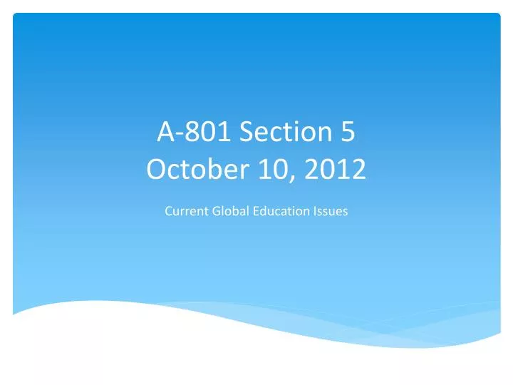 a 801 section 5 october 10 2012