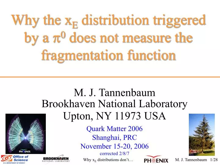 why the x e distribution triggered by a 0 does not measure the fragmentation function