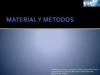 material y m todos