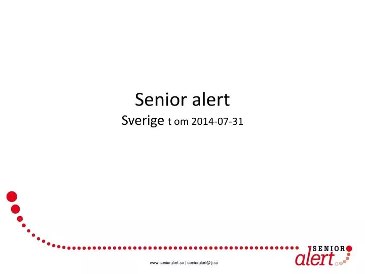 senior alert sverige t om 2014 07 31