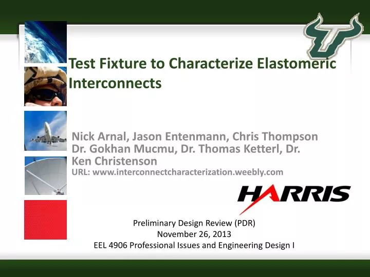 test fixture to characterize elastomeric interconnects