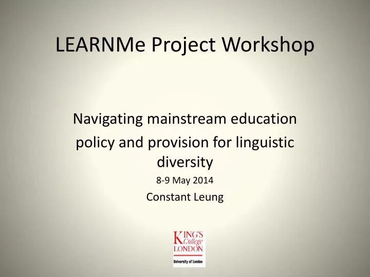 learnme project workshop