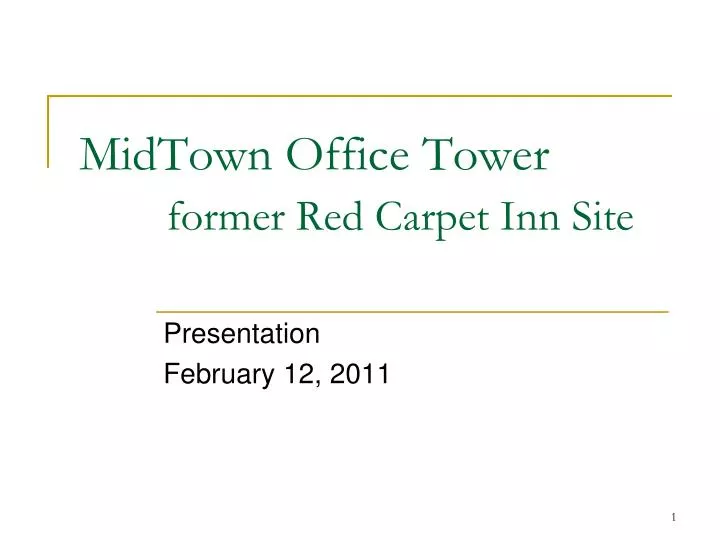 midtown office tower former red carpet inn site
