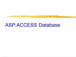 asp access database